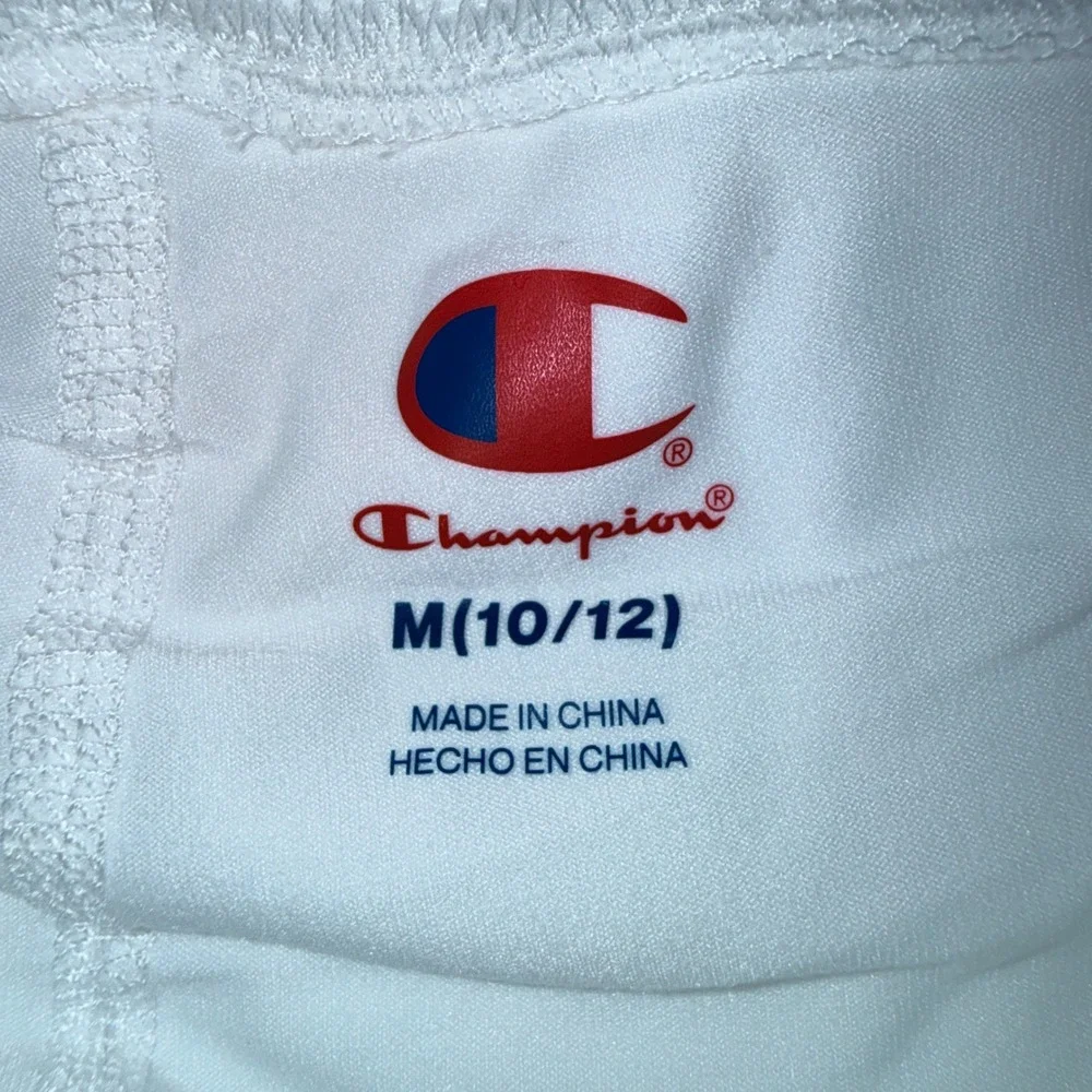 Champion A-Line Skort Girls Size M 10/12 White NEW Athletic Active Shorts Skirt